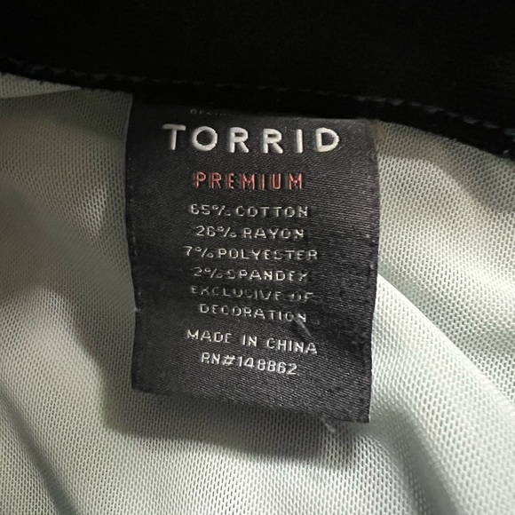 Torrid Bombshell Skinny Premium Stretch High-Rise Crop Jeans Size 18 - Picture 10 of 10